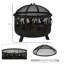 Gladys Round Iron Charcoal Fire Pit