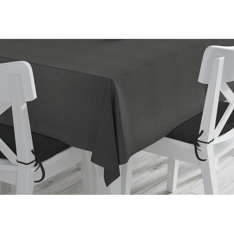 Nappe ronde en polyester Vallejos, 104 po x 60 po, oblong, Gris