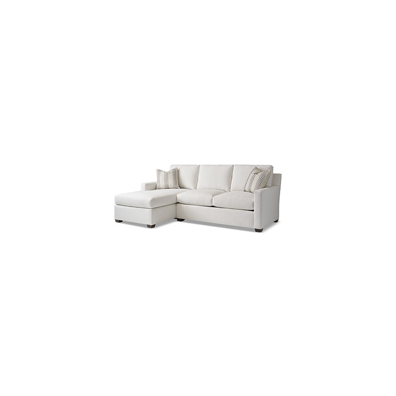Profile Chaise Sectional, Left Hand Facing, Polly Snow