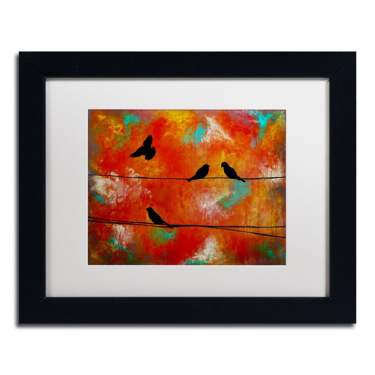 'Birds of Flight' by Nicole Dietz Framed Painting Print