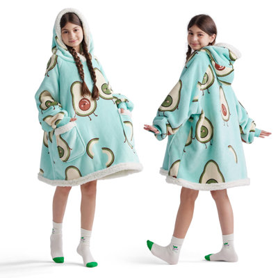 Bedsure Wearable Blanket Hoodie, Blanket Hoodies For Women Sherpa Hoodie As Gifts For Her Mom Girlfriend Kids, Hooded Blanket