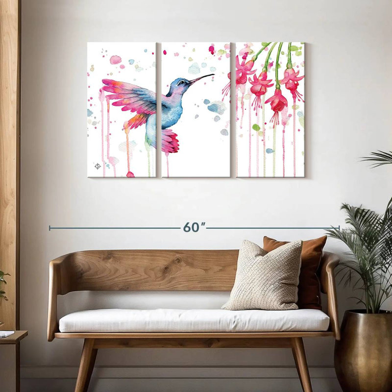 Jardin de colibris Brampt, H 28 po x l 45 po