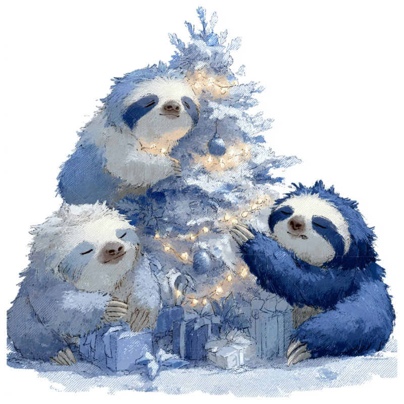 Housse de couette Sloth Bedding, Très grand lit