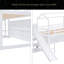 Lit mezzanine simple avec glissade, tablettes de rangement et rampe d'escalade-1614575806