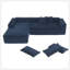 Canapé modulaire de style minimaliste de 111,5 x 72 po, ensemble de canapé infroissable, canapé compressé en forme de L pour le salon, 2 ensembles sans combinaison, aucun assemblage requis, 3 -1258844255