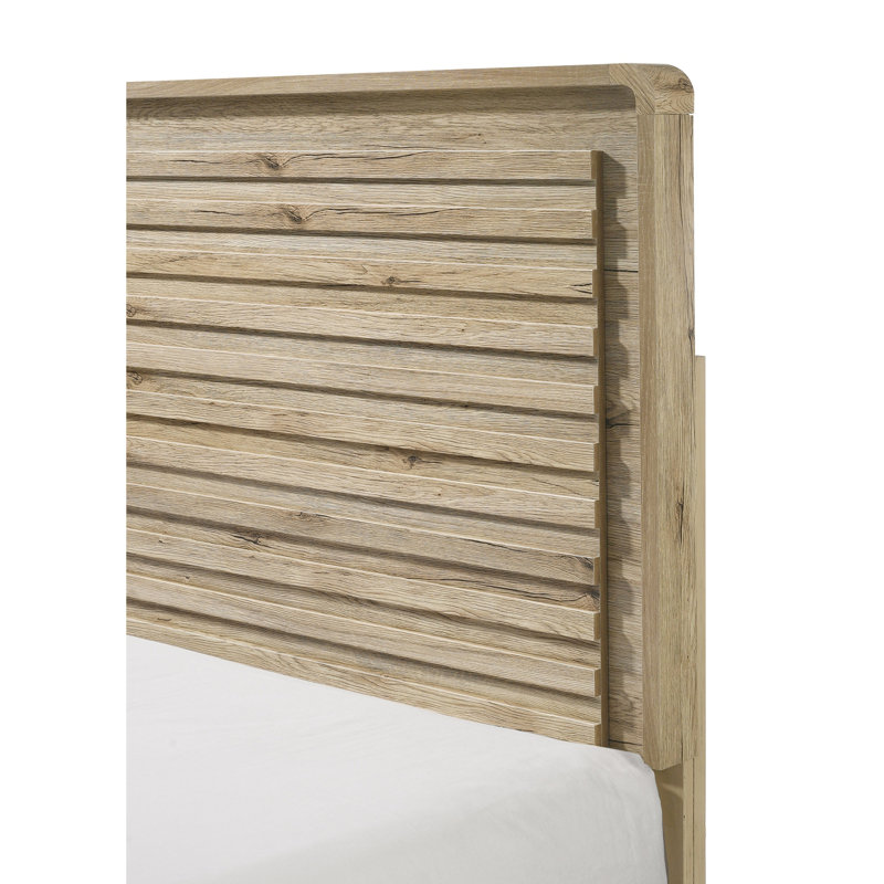 Mid-century-inspired Panel Bed - Thumbnail 2