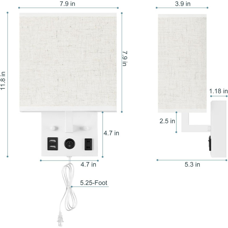 Malpani Flush Mounted Sconce, White