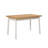 Elegant Extendable Dining Table & Chairs Set (4 Pieces), White, 47.2 x 29.9 x 29.5 inches (Open: 60.2 x 29.5 x 29.5 inches) | 100% Melamine Coated Particle Board, 100% Leatherette Chairs | Durable Beech Wood Legs, Perfect for Family Gatherings