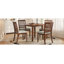 Ensemble de table de salle à manger 5 pièces pour 4 personnes, 1 table de salle à manger pliante en bois + 4 chaises rembourrées, conception compacte pour les petits appartements et les salles à manger-1153141320-1153141325