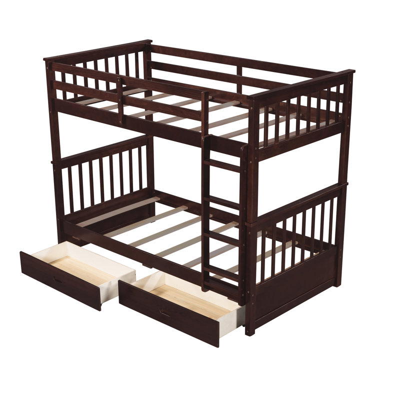 Lit superposé avec tiroirs Twintwin - Options de rangement polyvalentes colorées