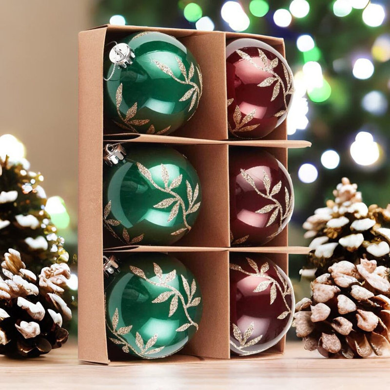 Ensemble d'ornement boule de Noël 6 pièces Jari