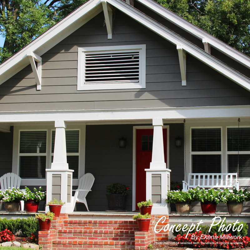 Standard Thorton Architectural Grade PVC Bracket with Traditional Ends, 30"H x 5"W x 30"D