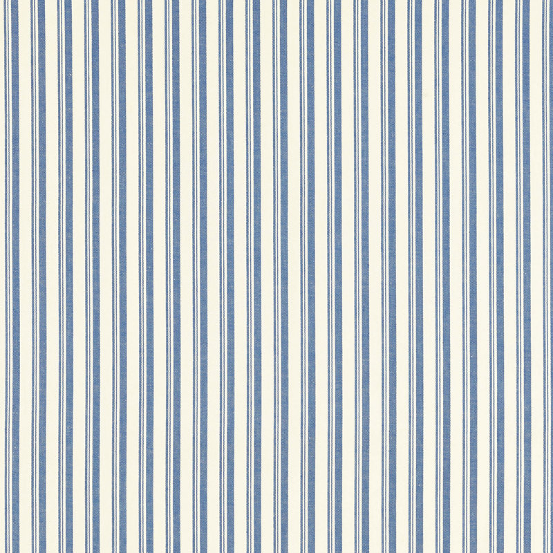 Schumacher x Miles Redd Capri Fabric, Navy/White