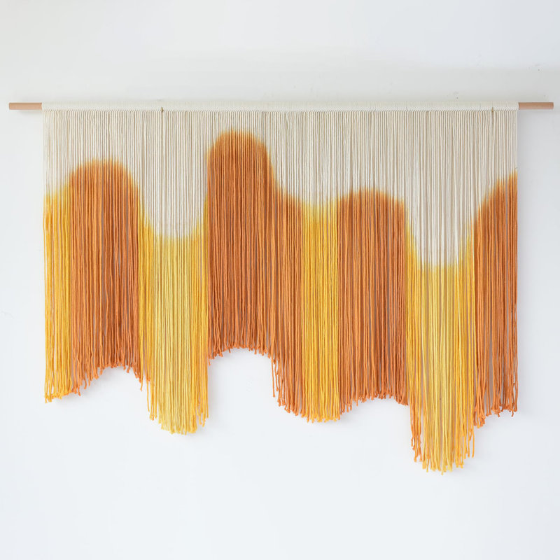 Macrame Wall Hanging, Yellow