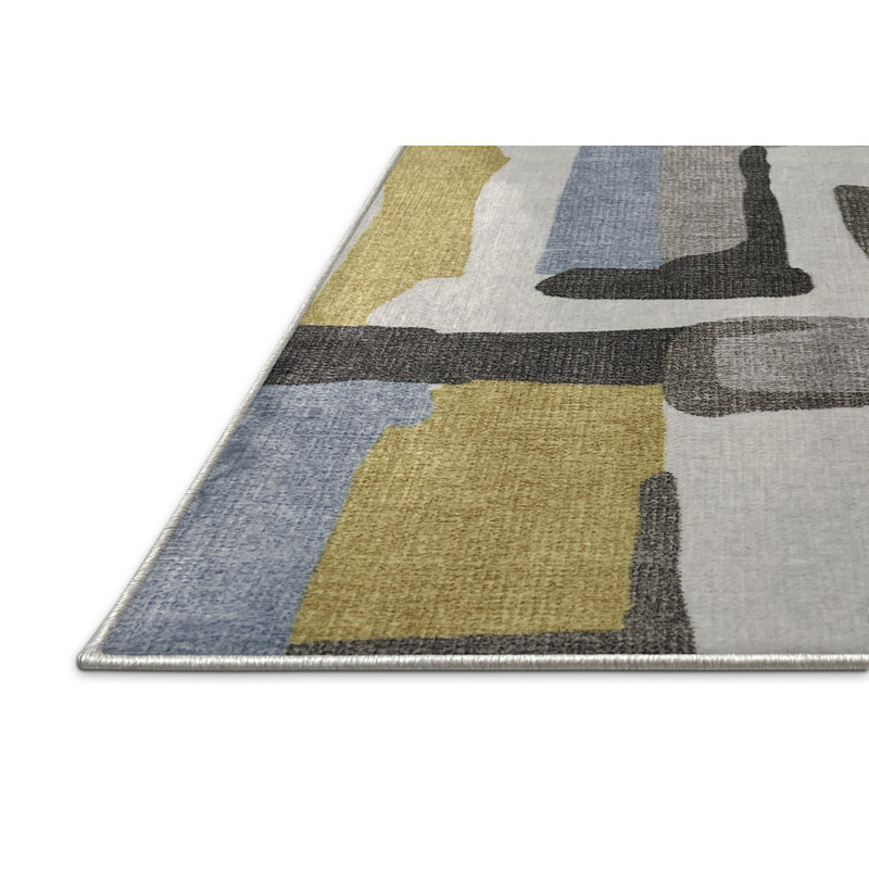 Abstract Indoor Rug, Rectangle 6' x 9'
