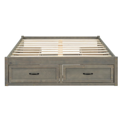 Lit plateforme 6 tiroirs avec rangement