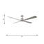  Ventilateur de plafond d'intérieur Launketon 72 avec pales en ABS gris clair patiné et télécommande à main-976775592-976775575