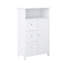 Armoire de salle de bain blanche avec 3 tiroirs et 1 porte pour répondre à vos besoins de rangement