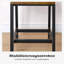 45cm H Metal Parsons Chair in Brown