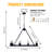 10-light Dimmable Square / Rectangle Chandelier