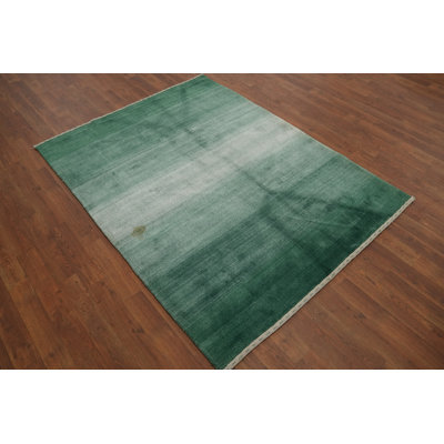 Green Tribal Indian Oriental Rug 4x6