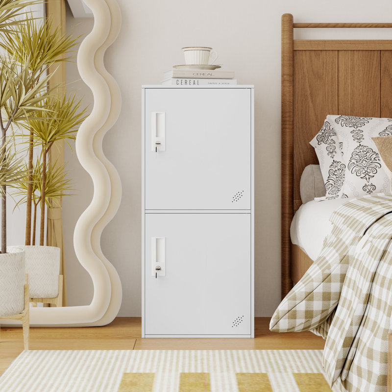 Armoire de rangement verticale empilable à 3 portes avec serrure, dispositif anti-défaut, Lcokeur en métal, organisateur pour le bureau, la maison, le gymnase, l'école, les employés, les enfants.