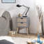 Illings 40cm W Solid + Manufactured Wood Bedside Table