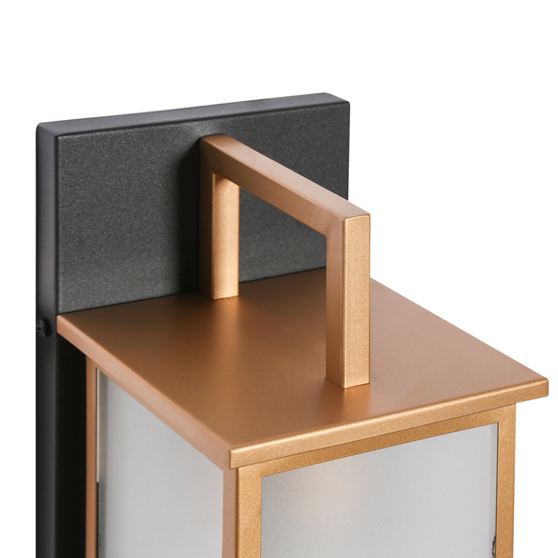 Modern 1-Light Lantern Outdoor Sconce Light Indoor Wall Sconce
