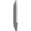 Horizontal Elongated Octagon Surface Mount Signature Urethane Non-Functional Gable Vent Primed Tan-111551574