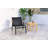 Rafael 19" W x 19" D Square Solid Wood Weather-Resistant Outdoor Side Table
