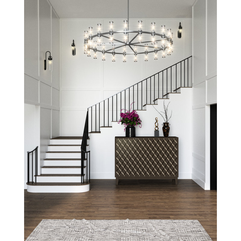 Revolve 42 - Light Chandelier, Polished Nickel