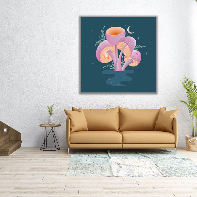 Fantastic Fungi V - reproduction d'art sur toile, H 30 po x l 30 po