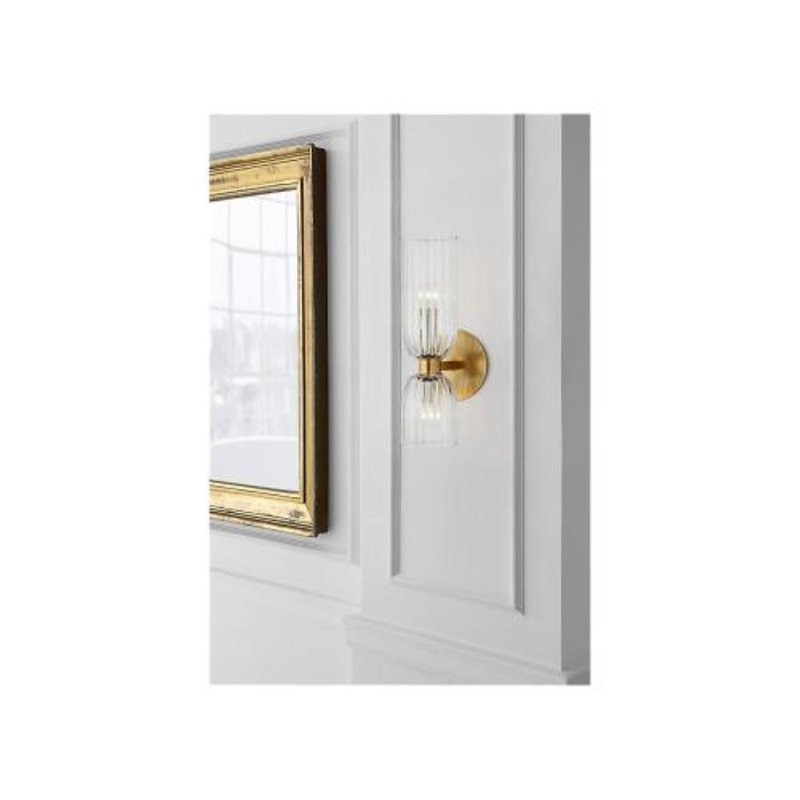 AERIN Asalea 16" Double Bath Sconce, Polished Nickel