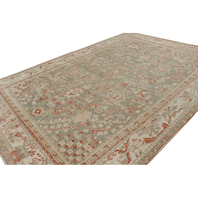 One-of-a-Kind Rectangle 9'9" X 14' Hand Knotted Area Rug