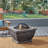 Light-Weight Concrete Wood Burning Square Fire Pit