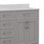 Meuble-lavabo avec 2 lavabos, 2 armoires de rangement et 6 tiroirs Chenoweth-101056992-101056993