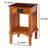 Janyah Solid Wood End Table