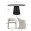 Ensemble de table de salle à manger pour 6 personnes avec table ronde et 6 chaises rembourrées imperméables-1095320628-1095320631