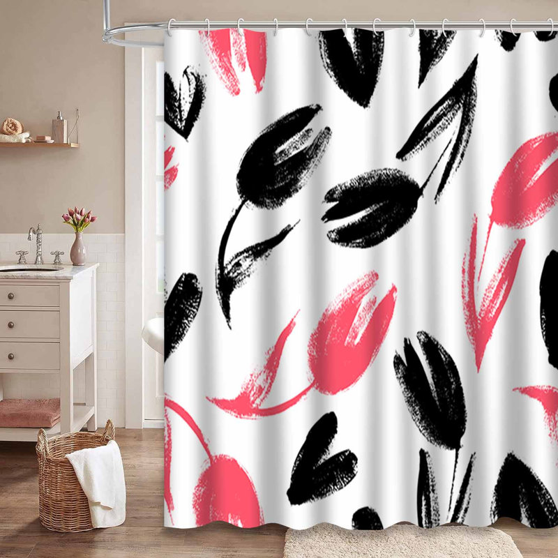 Rideau de douche Tulip, L 72 po x l 84 po