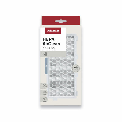 Miele SF-HA 50 HEPA AirClean Filter for Miele Vacuum Cleaners (Guard, Complete C2/C3, Compact C1/C2)