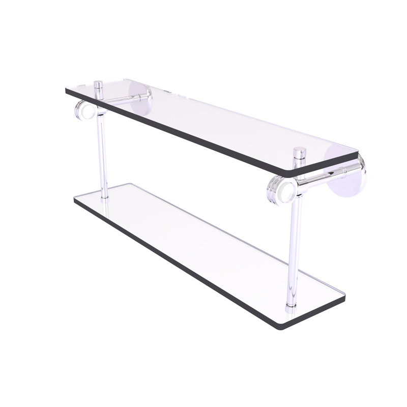 Margolis 2 Piece Tiered Shelf, Polished Chrome