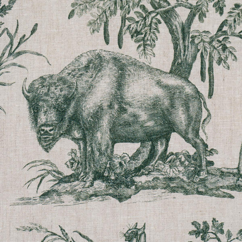 Western Toile Fabric, Forest