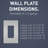 Radiant 3-Gang Decorator Rocker Screwless Wall Plate-39722234