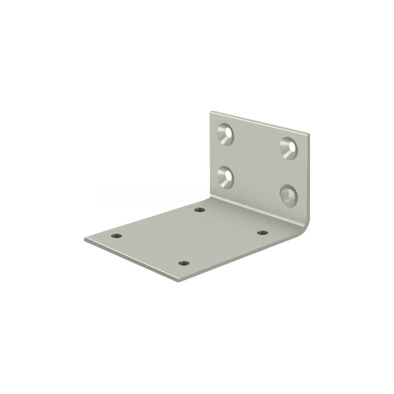 Solid Brass Jamb Bracket S.B, Brushed Nickel