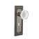 Mission Plate with Decorative Keyhole and Crystal Meadows Knob