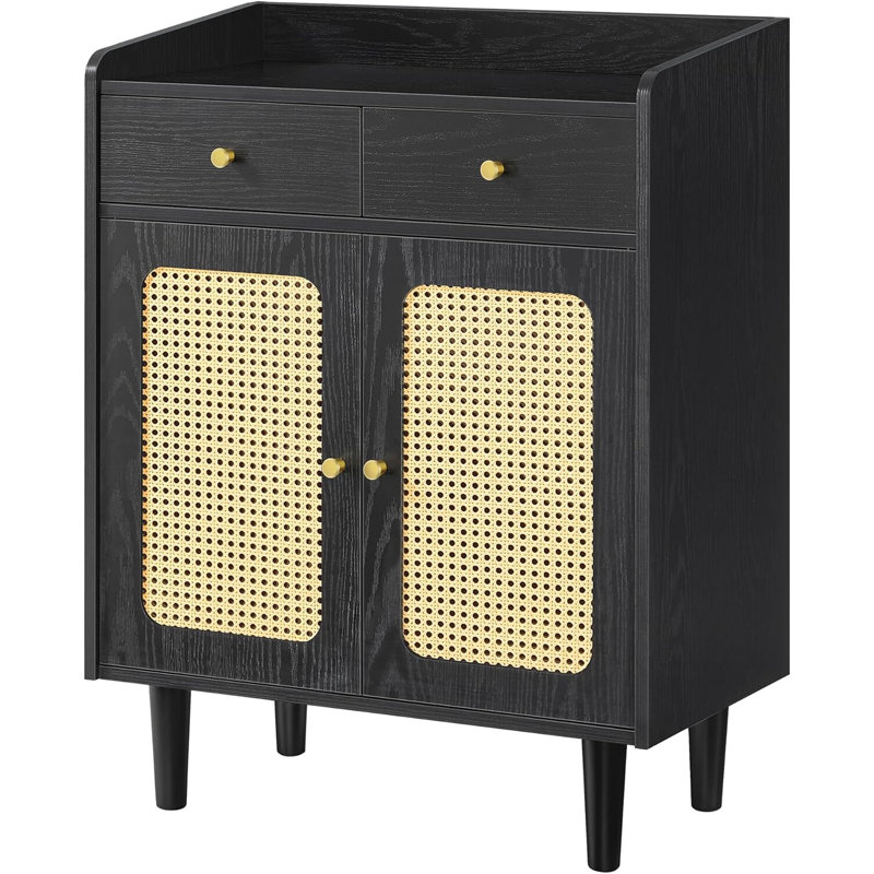 Buffet, buffet, armoire d'appoint, Noir