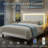  Modern Upholstered Platform Bed with Adjustable Headboard,Velvet Finish,Wide LED Lighted Headboard,No Box Spring Needed,Queen Size-29259295-29259264