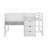 Full Low Loft Bed With Desk, Cabinets, Bookcase & Whiteboard-1769301205