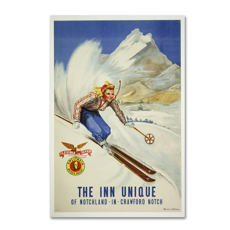 « inn unique », art mural sur toile tendue, H 19 po x l 12 po