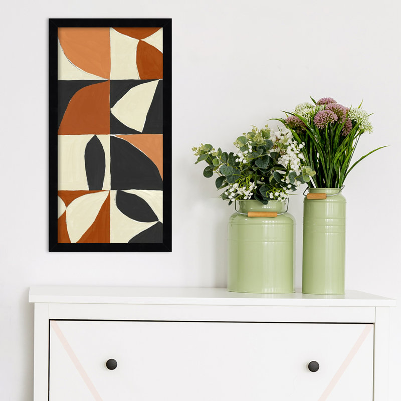 Honoring Matisse Warm by Isabelle Z, Black, 33" H x 17" W x 1" D